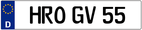 Trailer License Plate